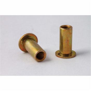 CF-AES25K140CSI AES25K140CSI, Rivetnut Insert, 1/4-20 UNC-3B (.080-.140 Grip) Round Body, Flat Head/Keyed, Steel,